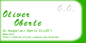 oliver oberle business card